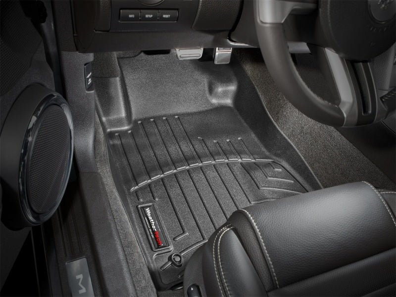 WeatherTech 10+ Ford Mustang Front FloorLiner - Black