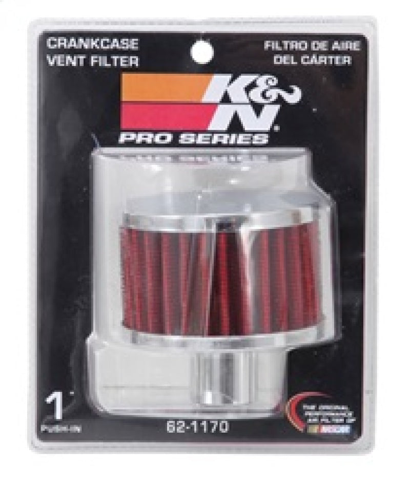 K&N Filter 1in Vent 3in Diameter 2in Height