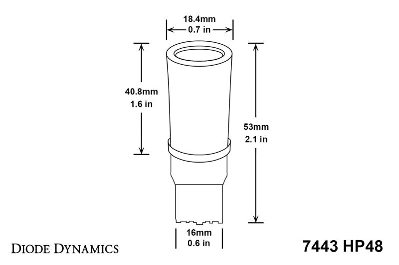 Diode Dynamics 7443 LED Bulb HP48 LED - Red Set of 4