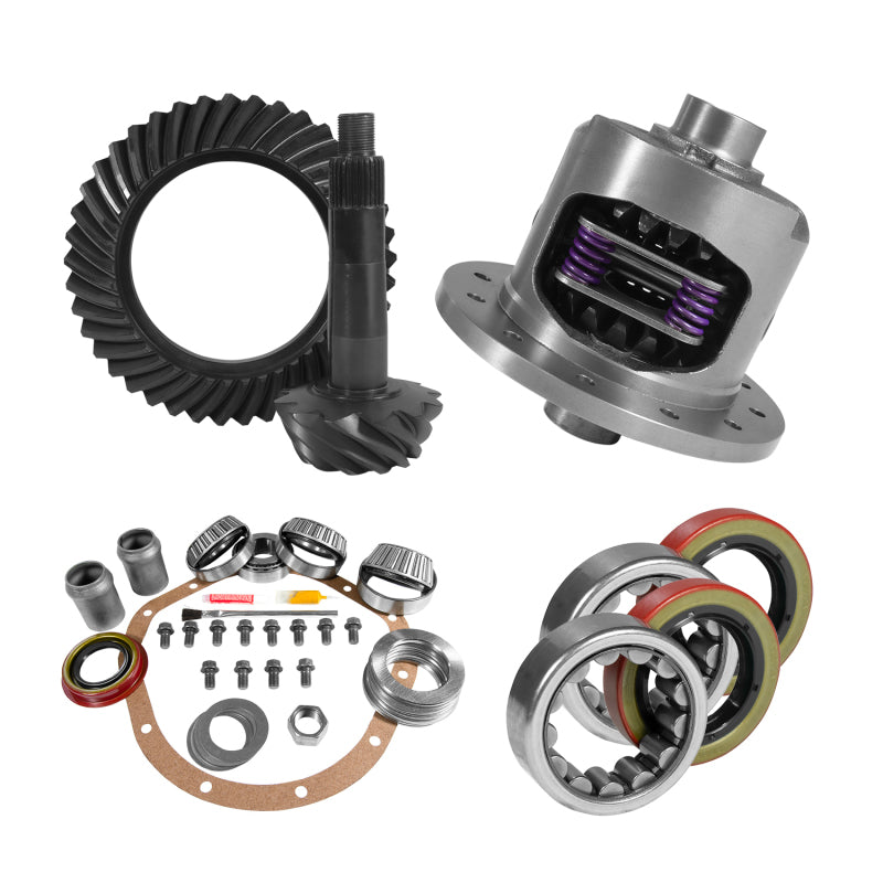 Yukon Gear 8.875in GM 12T 3.73 Rear Ring & Pinion Install Kit 30 Spline Positraction Axle Bearings