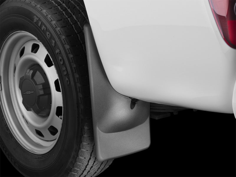 WeatherTech 04-12 Chevrolet Colorado No Drill Mudflaps - Black