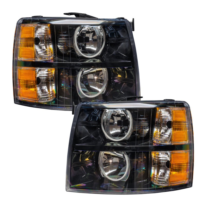 Oracle 07-13 Chevrolet Silverado SMD HL - Black - Round Style - ColorSHIFT