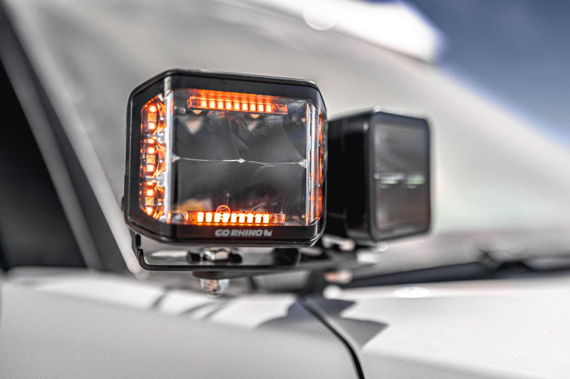 Go Rhino 22-23 Toyota Sequoia / 23-24 Toyota Tundra XE Hood Hinge Cube Light Mount