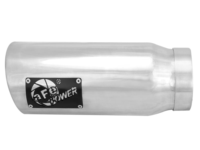 aFe MACH Force-Xp Universal Exhaust Tip 4 IN Inlet x 5 IN Outlet x 12 IN L