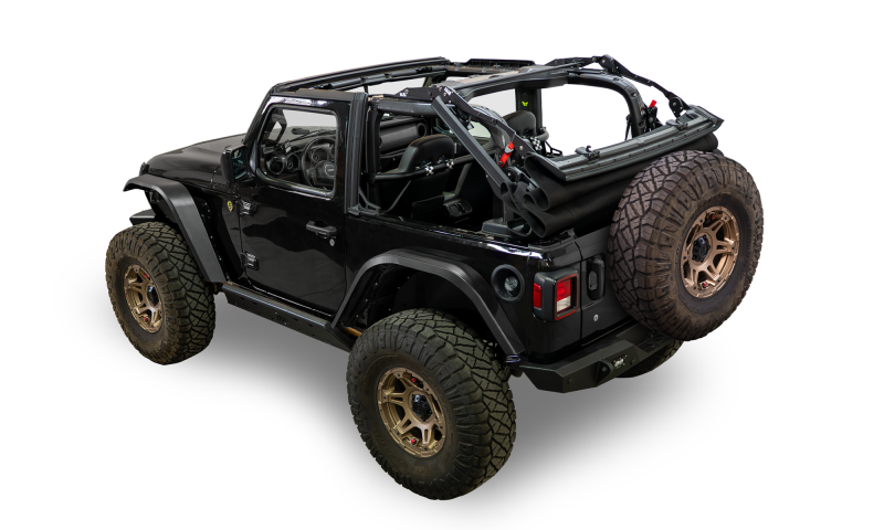 Bestop 18-26 Jeep Wrangler JL 2-Door Supertop Glide (Squareback Black Diamond)