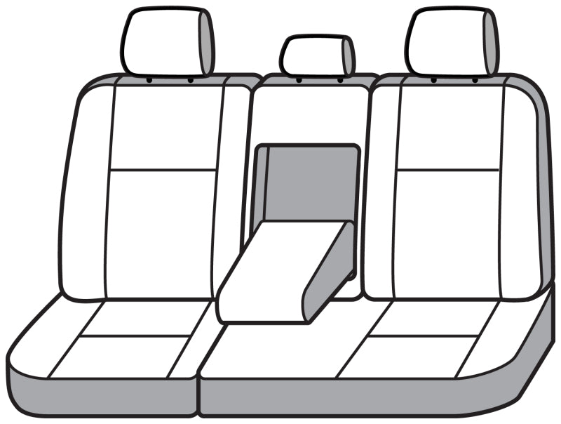 Covercraft 07-13 Toyota Tundra Polycotton SeatSaver Custom Second Row Seat Covers - Charcoal