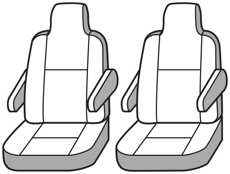 Covercraft 93-98 Ford Econoline Carhartt Super Dux PrecisionFit Custom Front Row Seat Covers - Black