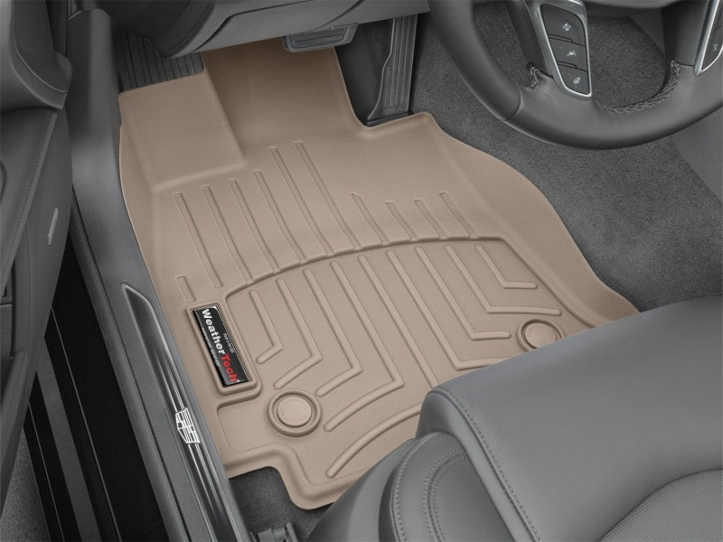 WeatherTech 2016+ Cadillac CT6 Front FloorLiner - Tan
