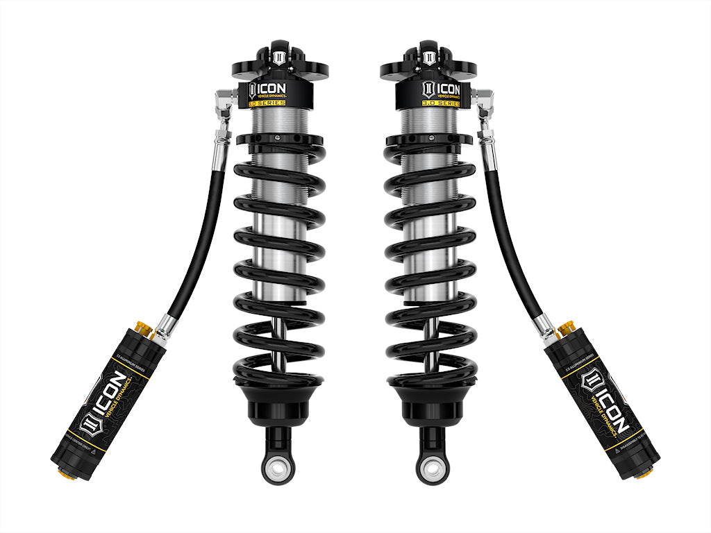 ICON 2022-2025 Toyota Tundra 1.25-3.25in Lift 2023-2025 Sequoia 3-4.25in Lift V.S. 3.0 Series Front Coilover Kit Remote Reservoir w/ CDCV Pair