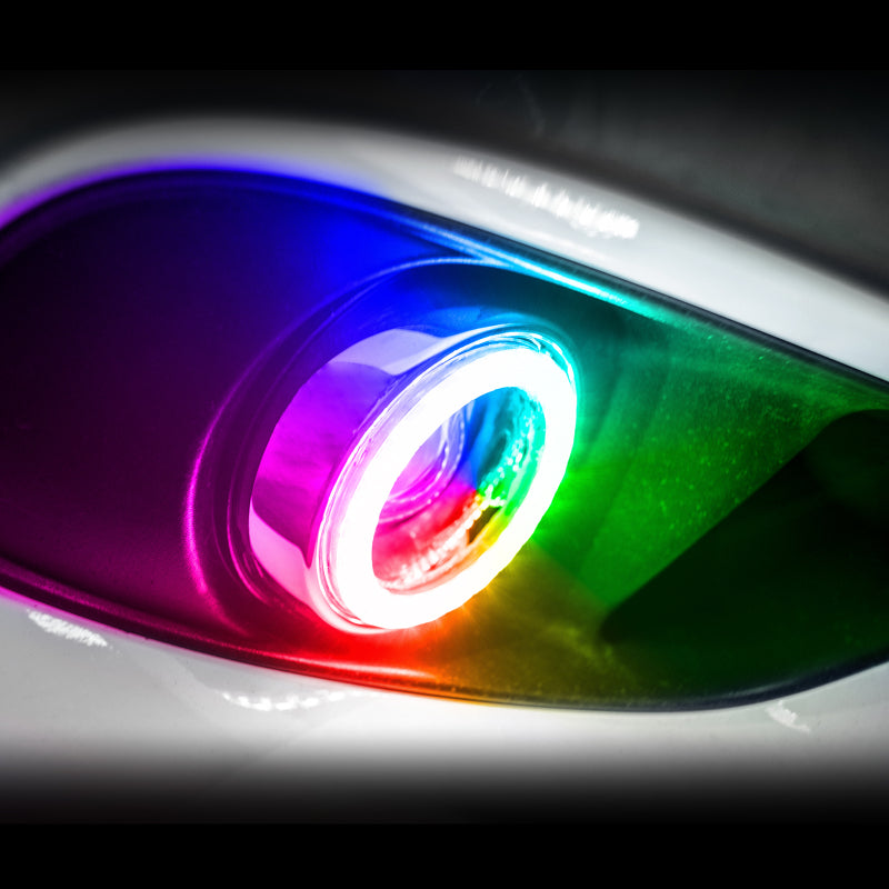Oracle Ford Mustang GT500 13-14 LED Waterproof Fog Halo Kit - ColorSHIFT