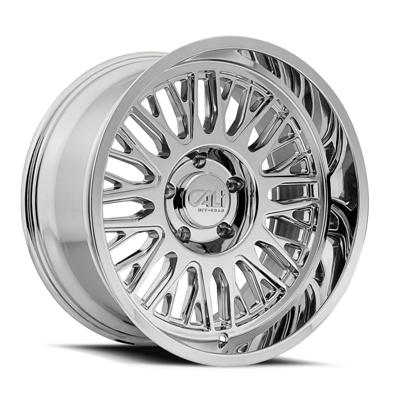 Cali Off-Road 9116 Vertex 24x14 / 8x165.1 BP / -76mm Offset / 125.2mm Hub Chrome Wheel