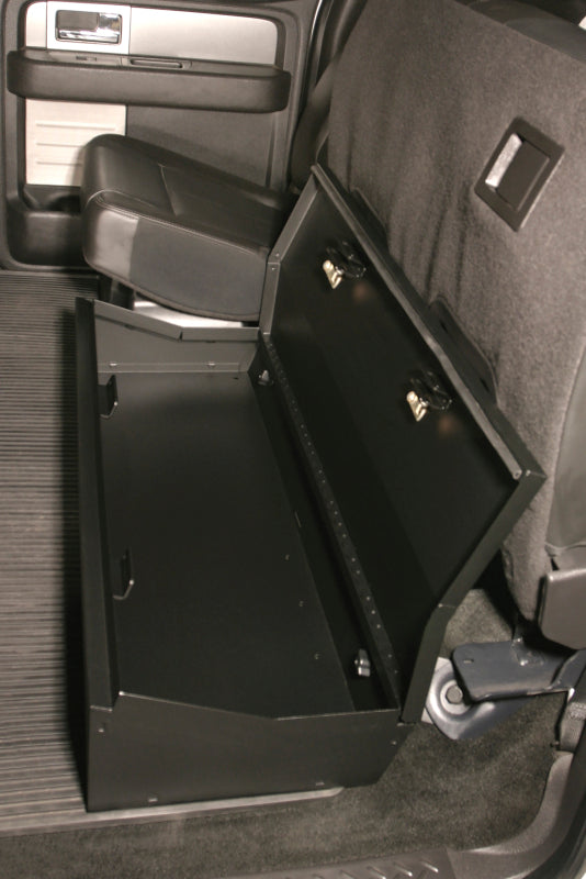 Tuffy Ford F150 Supercrew W/ Subwoofer Underseat Lockbox 2/3 Length W/ Keyed Lock For