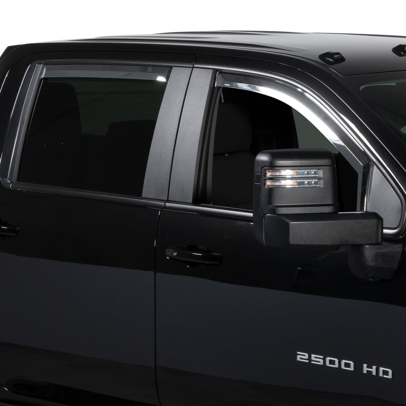 Putco 14-18 Chevy Silverado LD - 4 Door - Double Cab Element Chrome Window Visors