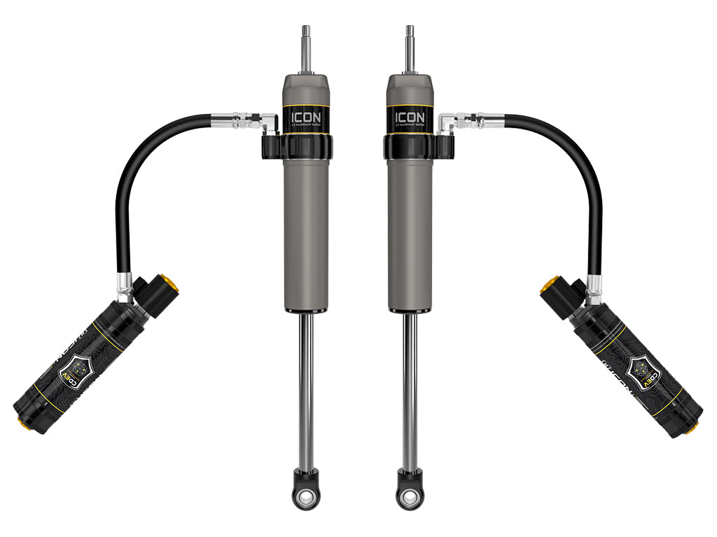 ICON 2023-2025 Ford F-250/F-350 Super Duty 4WD 4.5in Lift Front V.S. 2.5 Aluminum Series Shocks Remote Reservoir w/CDEV Pair