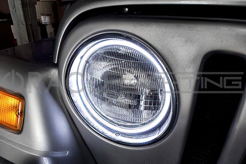 Oracle 7in Round Exterior Waterproof LED Halo Kit - ColorSHIFT w/ BC1 Controller
