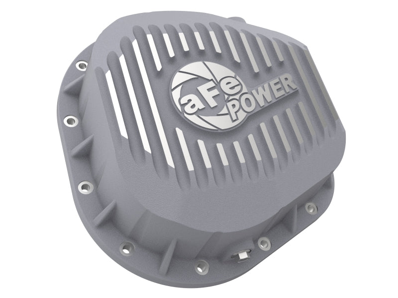 aFe Rear Differential Cover (Raw; Street Series); Ford Diesel Trucks 86-13 V8 (td)