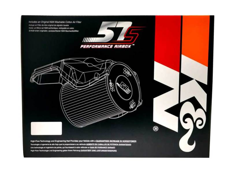 K&N Performance Intake Kit 07-10 Fiat Grand Punto /10-12 Punto Evo/12-13 Punto / 08-13 Alpha Mito