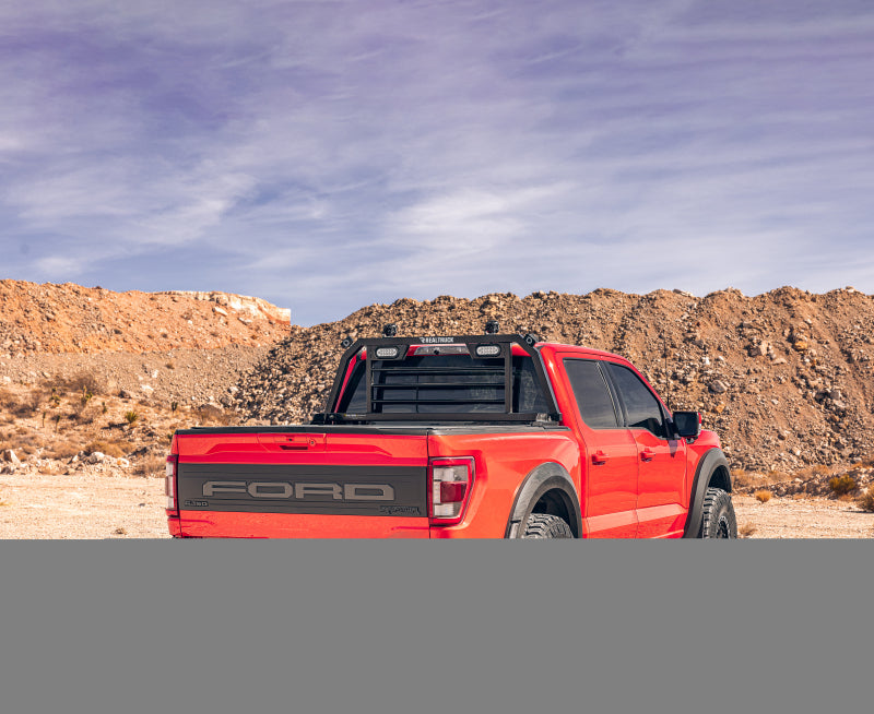 BackRack 08-24 Chevrolet Silverado / 04-24 Ford F-150 SRL Rack Lighted Shortened Frame ONLY Req. HW