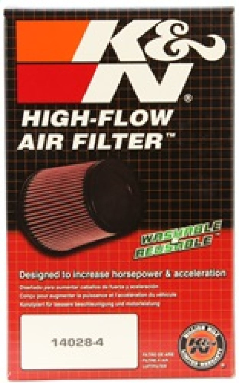 K&N Filter Universal Filter 2 3/8 inch Dual Flange 107mm C-C 3 inch Height