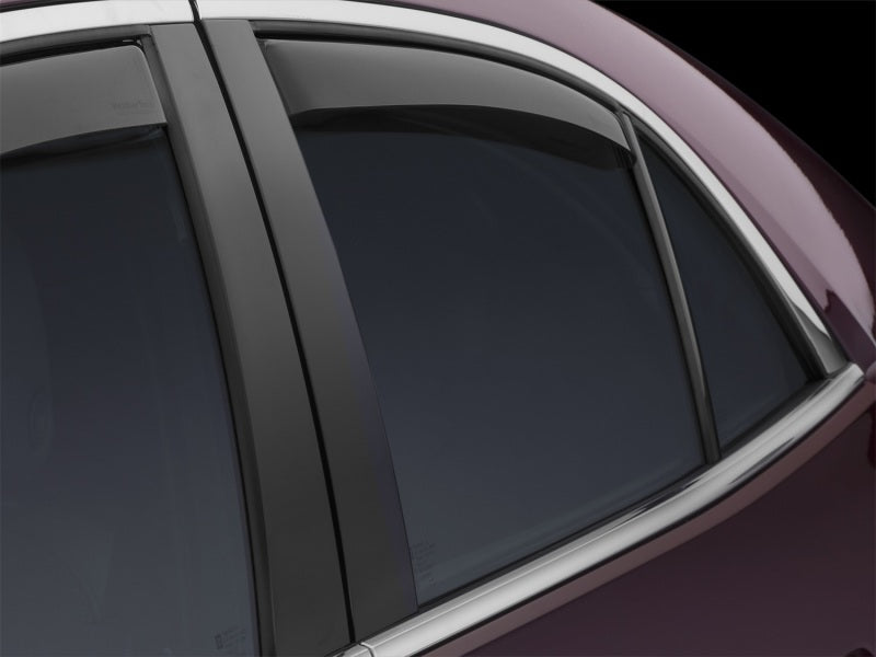 WeatherTech 13+ Chevrolet Malibu Rear Side Window Deflectors - Dark Smoke