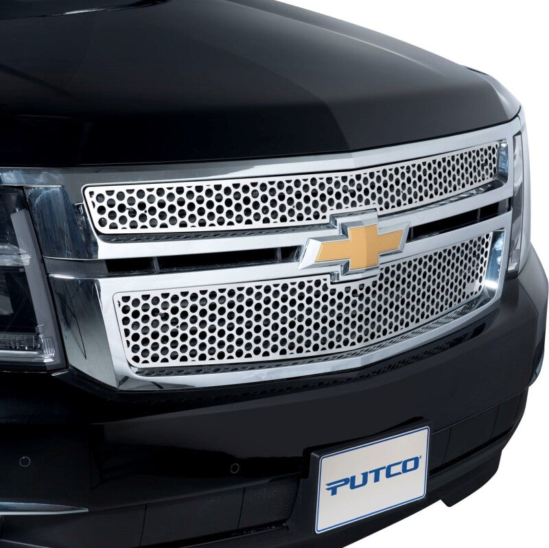 Putco 01-02 Chevrolet Silverado LD Punch Stainless Steel Grilles