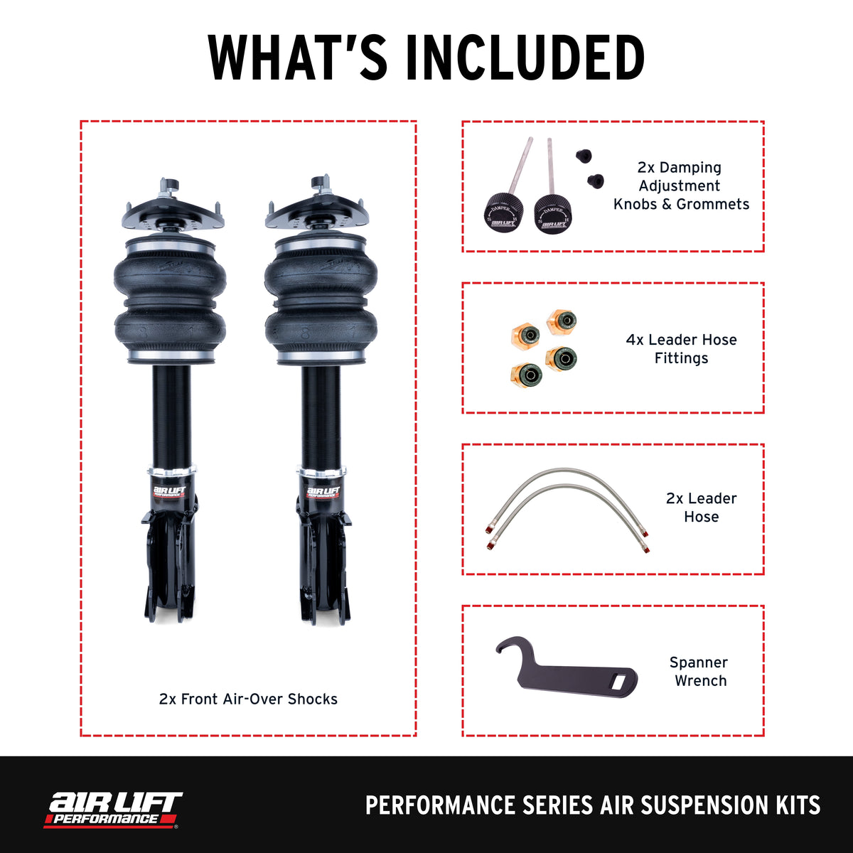 Air Lift Performance 16-23 Chevy Camaro Front Air Suspension Kit