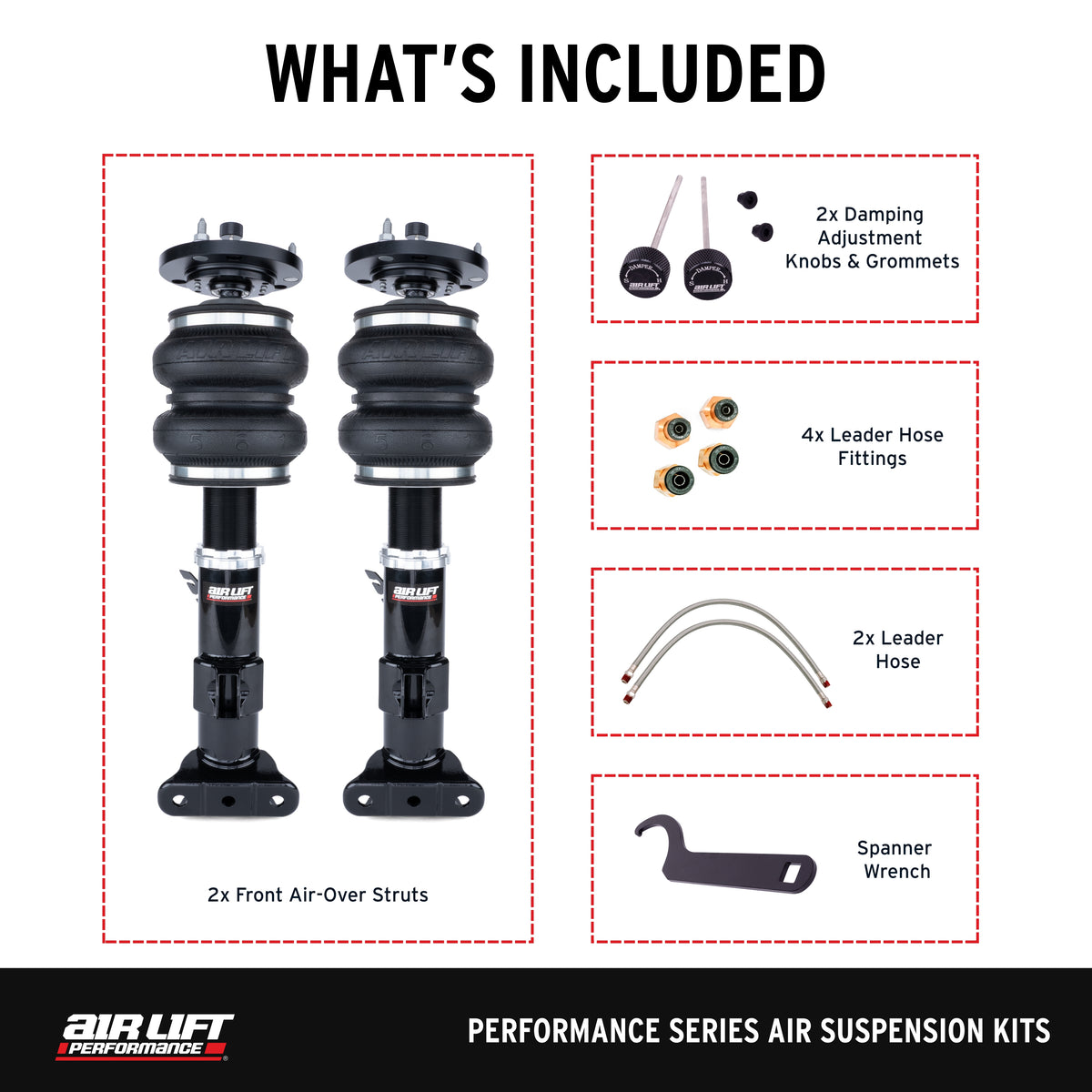 Air Lift Performance 92-99 BMW E36 3 Series/M3 Front Air Suspension Kit