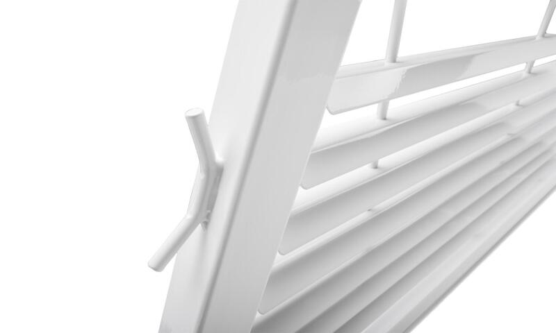 BackRack 17-20 Ford F-250/350/450 SD Louvered Rack Frame ONLY (Req. HW) - White