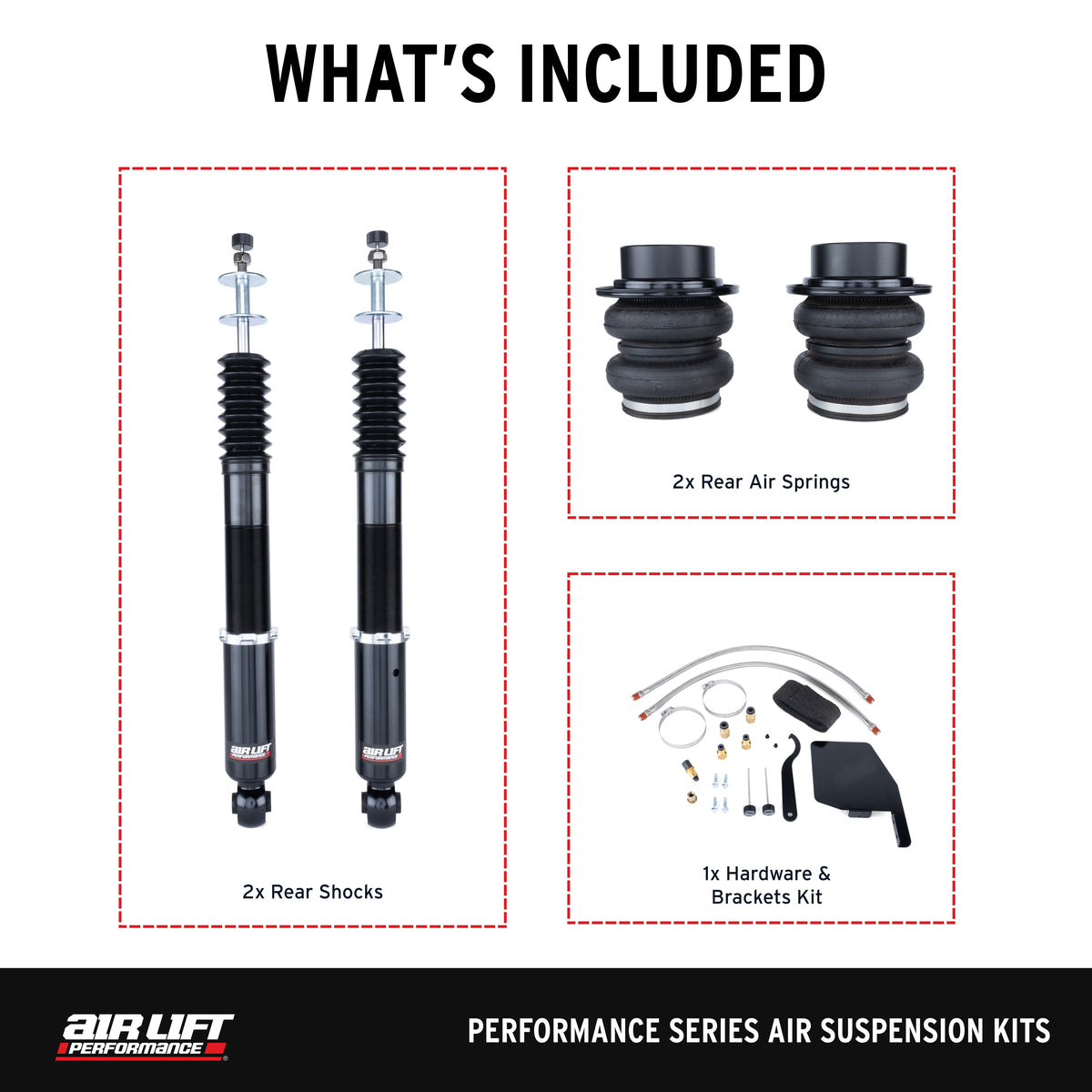 Air Lift Performance 12-15 Honda Civic Si/13-22 Acura ILX Rear Air Suspension Kit