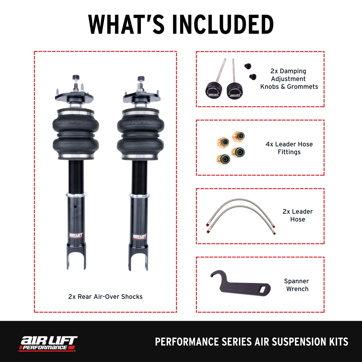 Air Lift Performance 09-24 Nissan GT-R Rear Air Suspension Kit