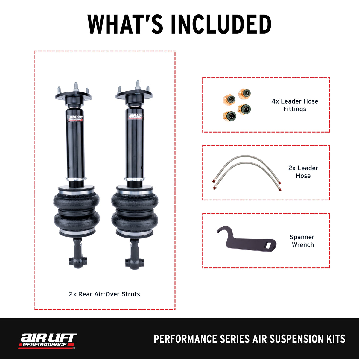 Air Lift Performance 06-14 Lexus GS/IS Rear Air Suspension Kit