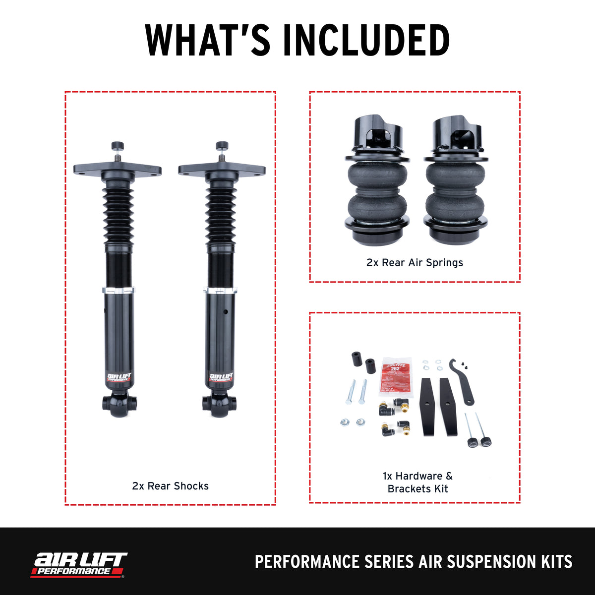 Air Lift Performance 10-16 Hyundai Genesis Coupe Rear Air Suspension Kit