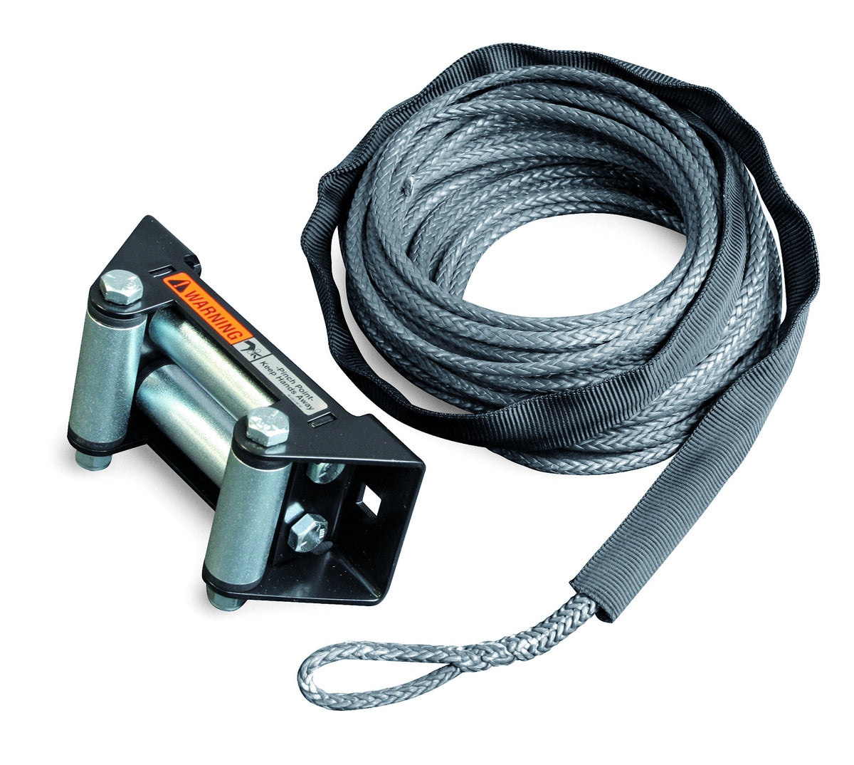 WARN Synthetic Rope Conversion Kit with Roller Fairlead - for ProVantage 4500-s and Vantage 4000-s