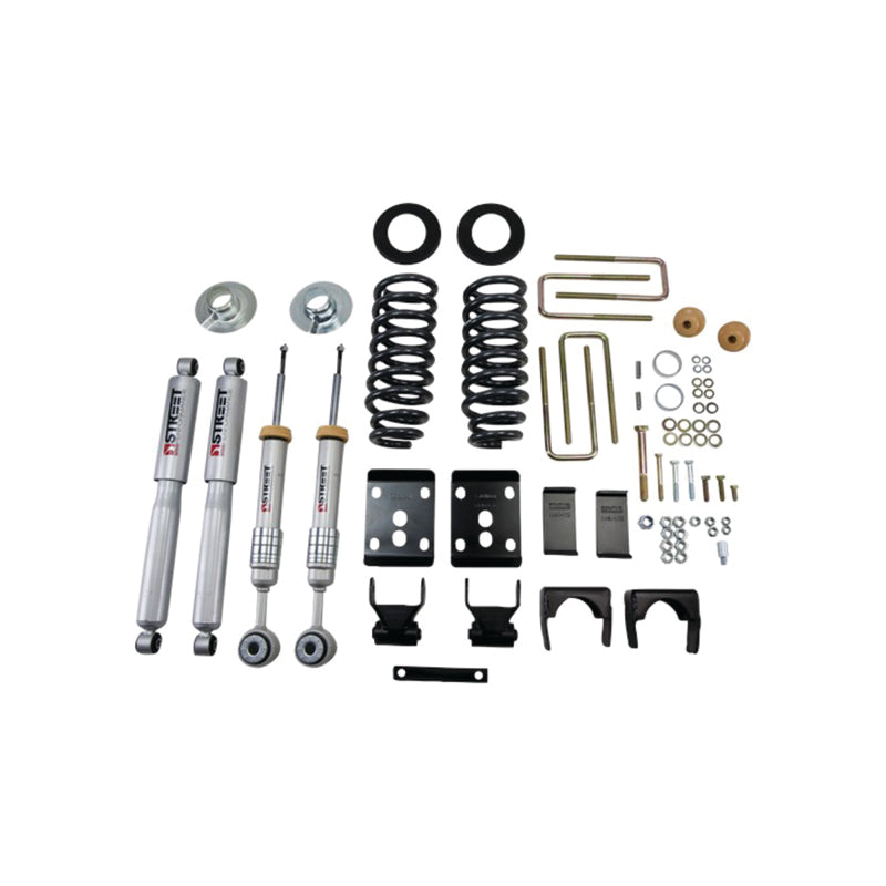 Belltech 09-13 Ford F150 Std Cab Short Bed 2in. or 3in. F/4in. R drop w/ SP Shocks Lowering Kits