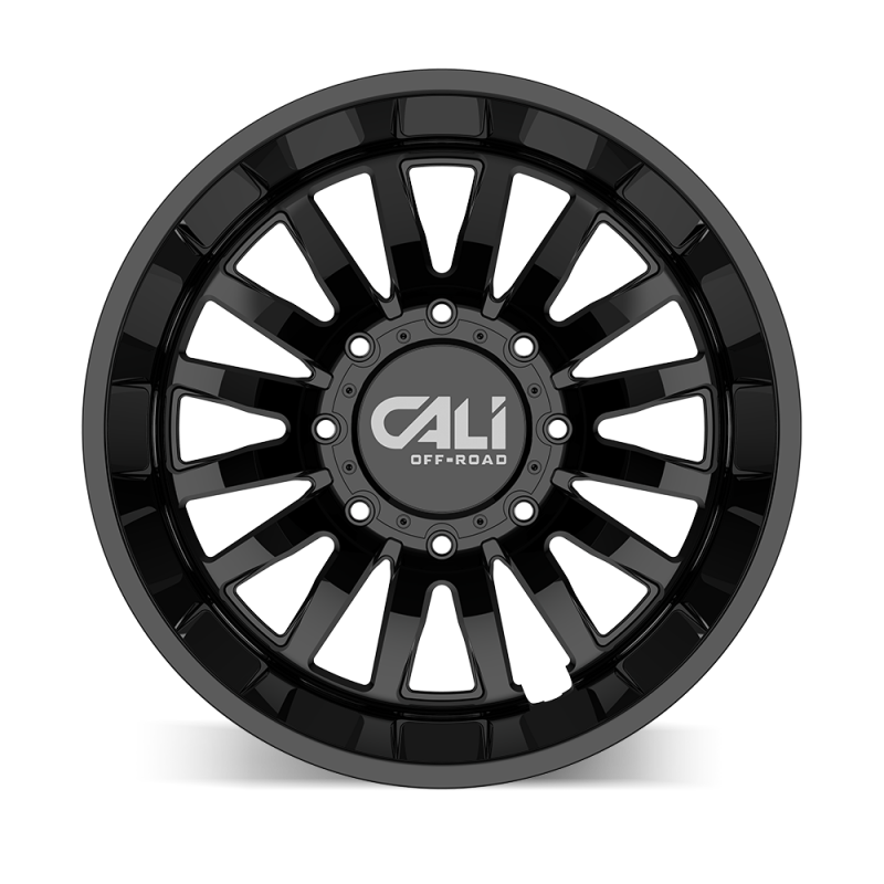 Cali Off-Road 9110D Summit Dually 22x8.25 / 8x200 BP / -192mm Offset / 142mm Hub Gloss Black Wheel