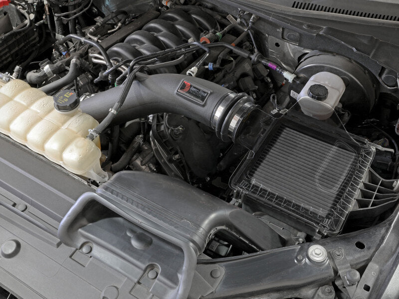 aFe Super Stock Induction System Pro Dry S Media 15-20 Ford F-150 V8-5.0L