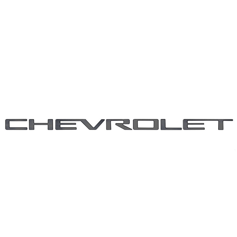 Putco 19-20 Chevy Colorado - Grille Letters - Black Platinum Chevrolet Letters