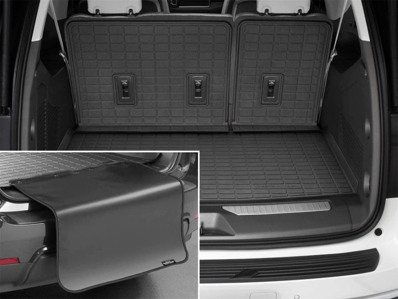 WeatherTech 21-23 GMC Yukon XL / Yukon Denali XL Seatback Cargo Liner HP w/Bumper Protector - Black