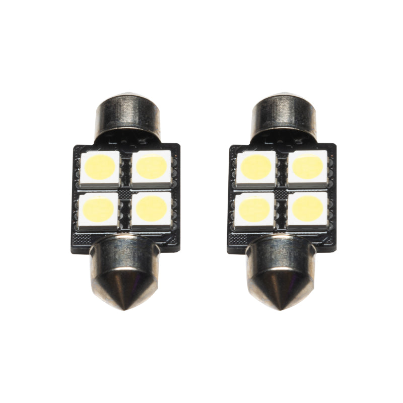 Oracle 33MM 4 LED 3-Chip Festoon Bulbs (Pair) - Cool White