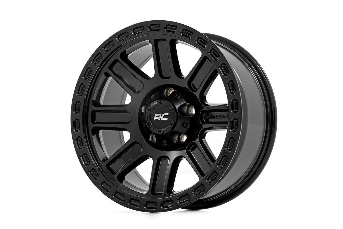 Rough Country Rough Country 84 Series Wheel | Gloss Black | 17x8.5 | 5x4.5 | +0mm