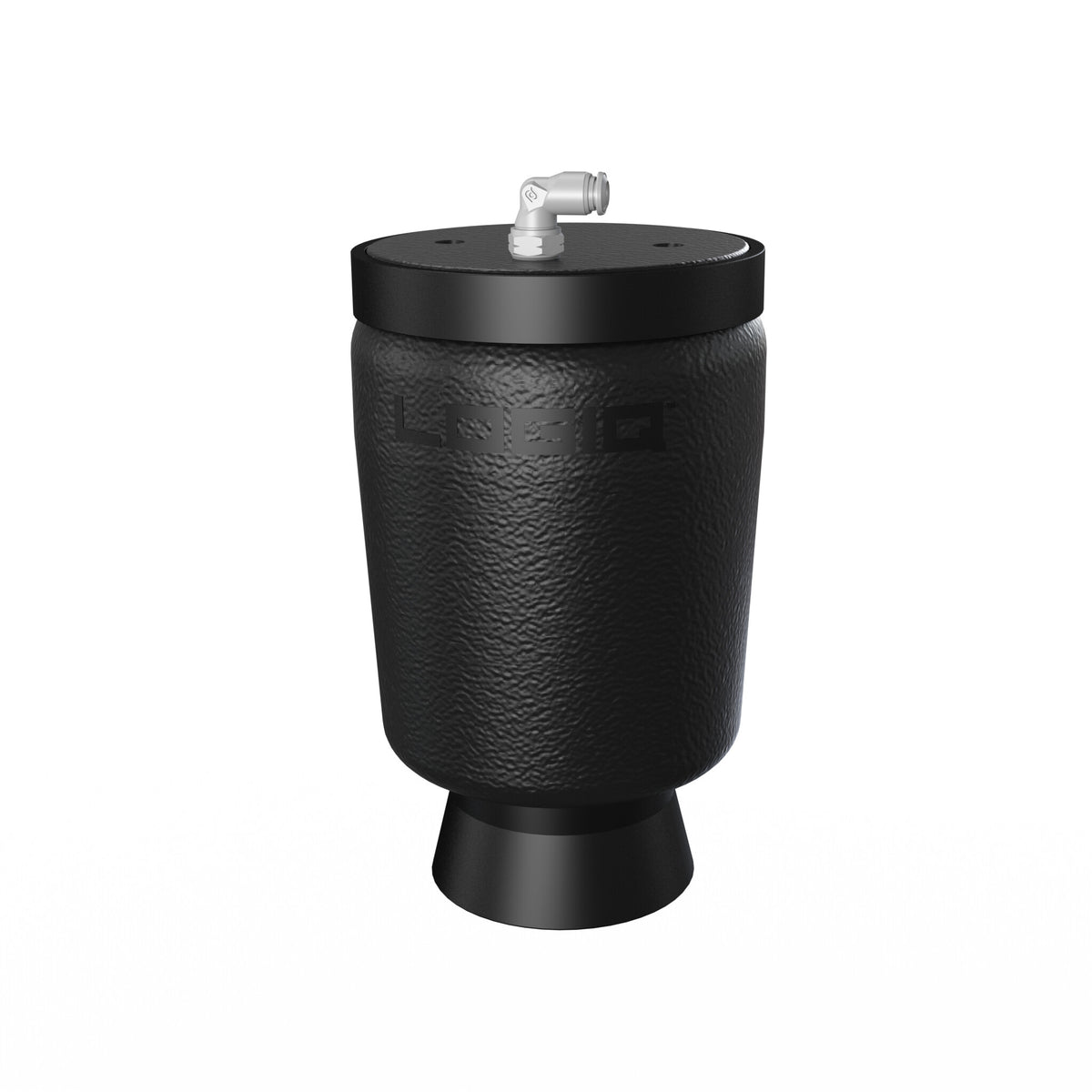 LogiQ Replacement Air Spring (IQ-ASA-9000-LP) with Elbow Fitting Installed