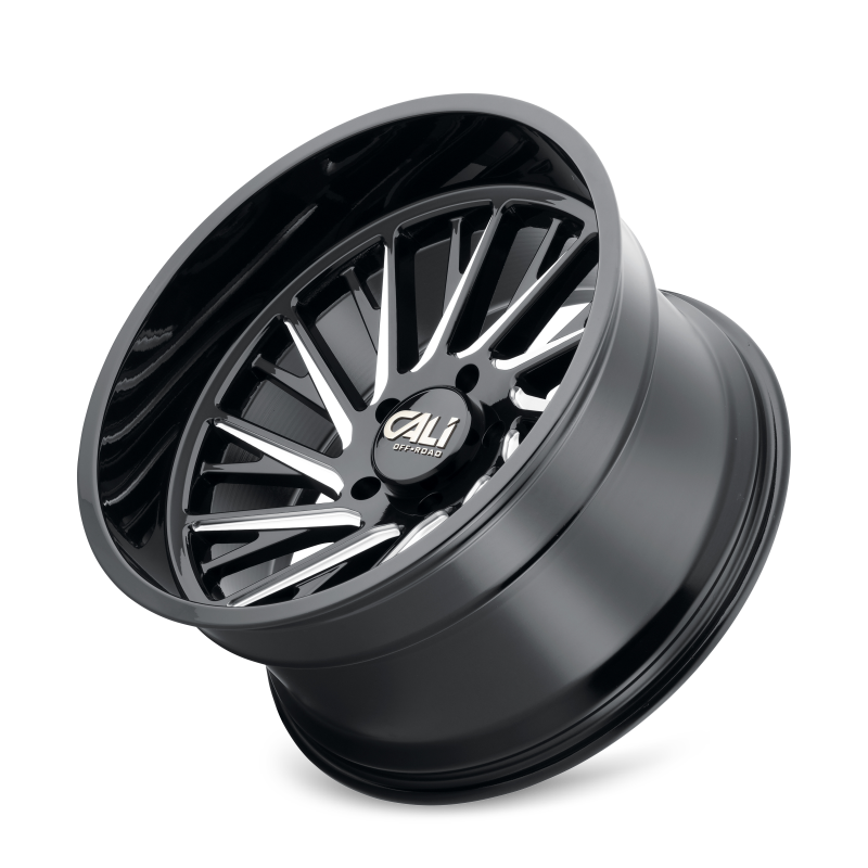 Cali Off-Road 9114 Purge 22x12 / 8x170 BP / -51mm Offset / 125.2mm Hub Gloss Black Milled Wheel