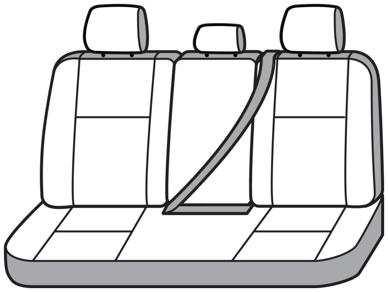 Covercraft 14-20 Nissan Rogue: Polycotton SeatSaver Custom Second Row Seat Covers - Charcoal