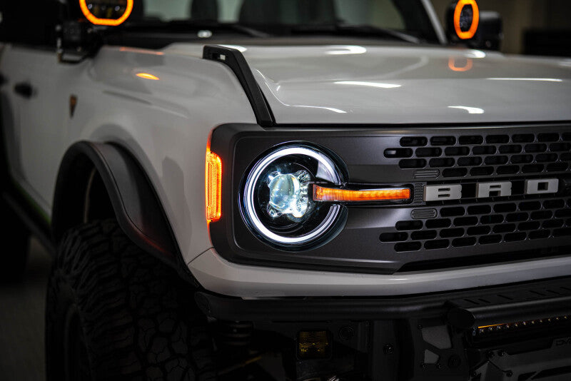 DV8 Offroad 2021-2025 Ford Bronco Black Headlights