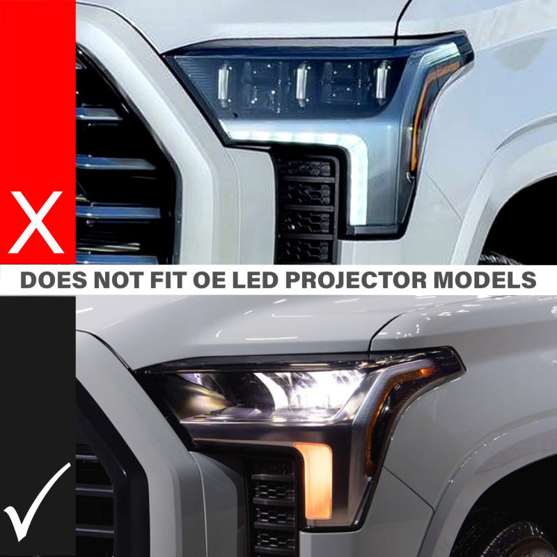 ANZO 22-24 Toyota Tundra (w/Factory LED Refl.) Z-Series Full LED Proj Headlights - Driver Side ONLY