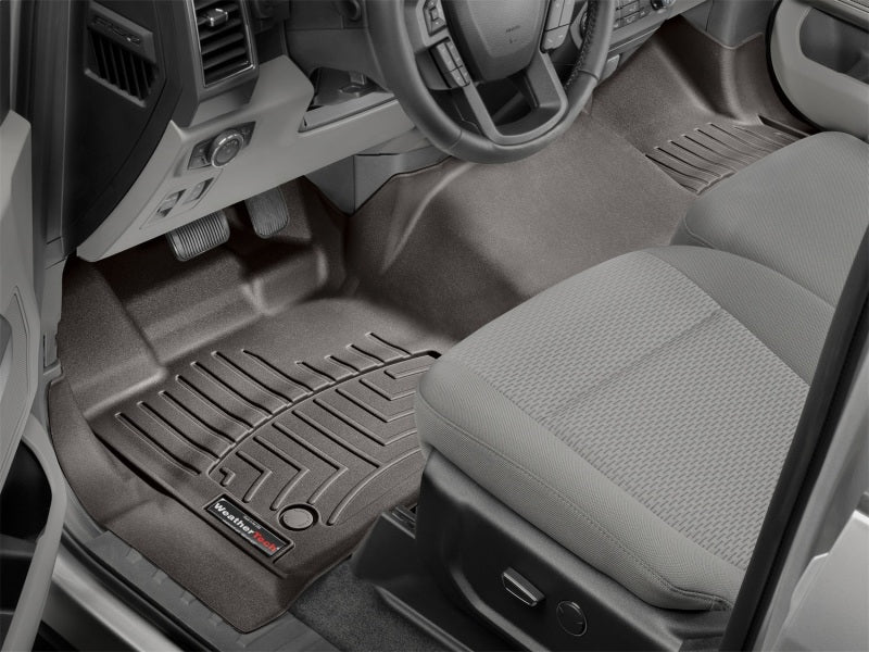 WeatherTech 2015+ Ford F-150 (Regular Cab) Front FloorLiner - Cocoa
