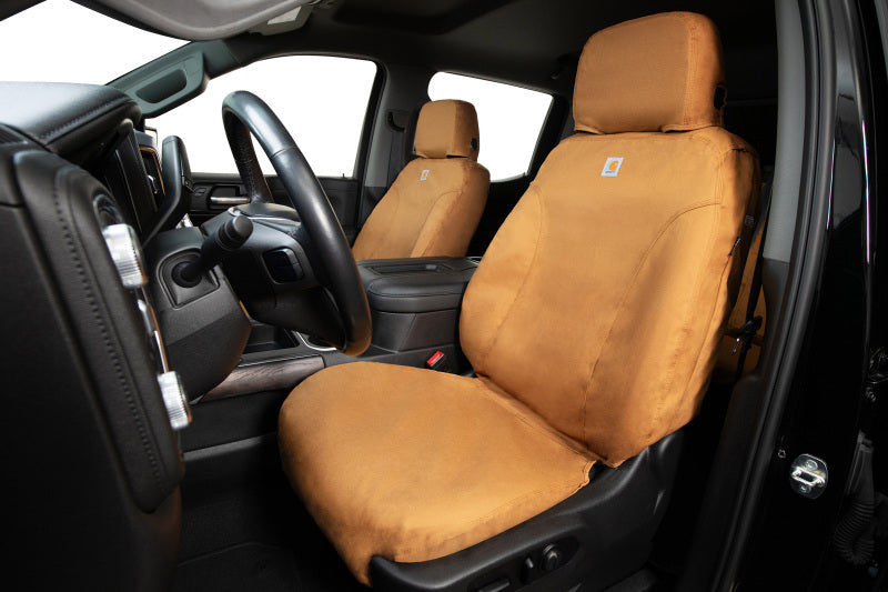 Covercraft 16-22 Toyota Sequoia Carhartt SeatSaver Custom Front Row Seat Covers - Brown
