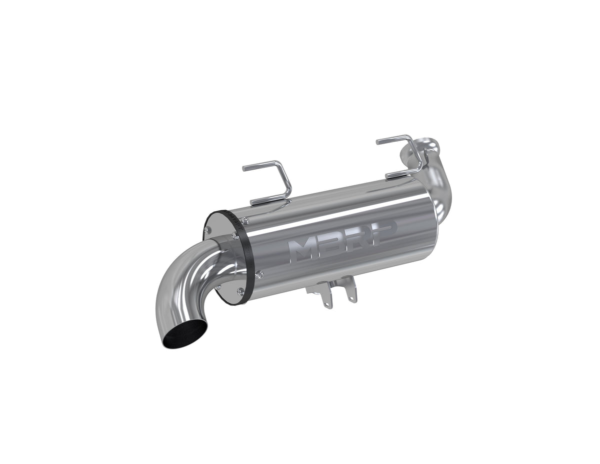 MBRP 5 inch ATV Performance Muffler Single Slip-On 17-Up Polaris Sportsman Performance Series