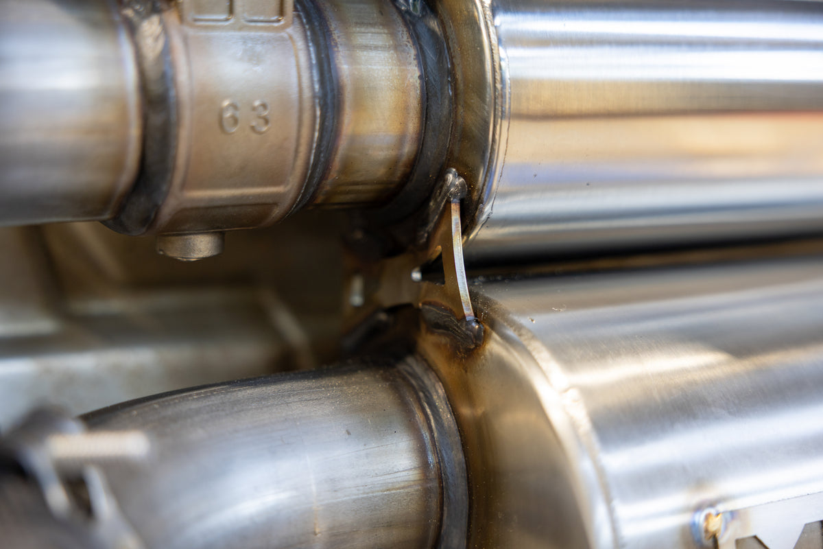 MBRP 2024-Up Polaris RZR XP 1000 Slip-on Stacked Dual-out Active Performance Exhaust
