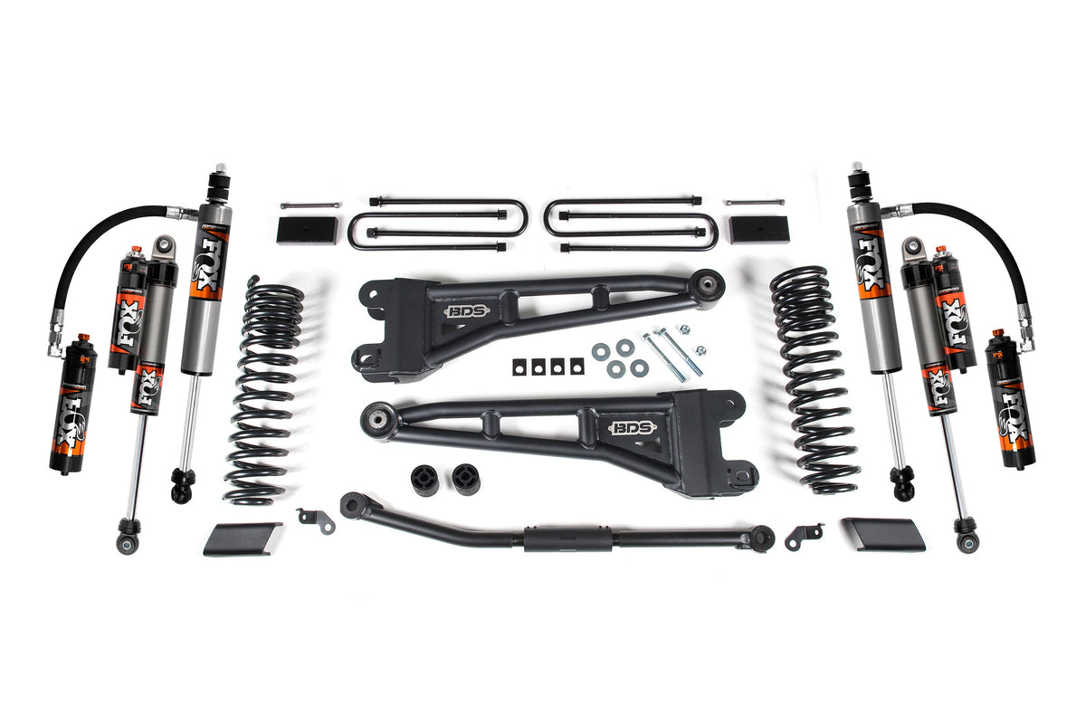 BDS Suspension 2.5 Inch Lift Kit w/ Radius Arm Ford F450 Super Duty 23-24 w/ Fox Performance Elite Shocks (BDS1306FPE)